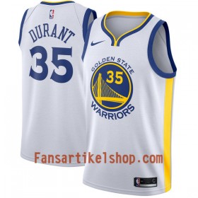 NBA Golden State Warriors Trikot Kevin Durant 35 Nike 2017-18 Weiß Swingman - Herren